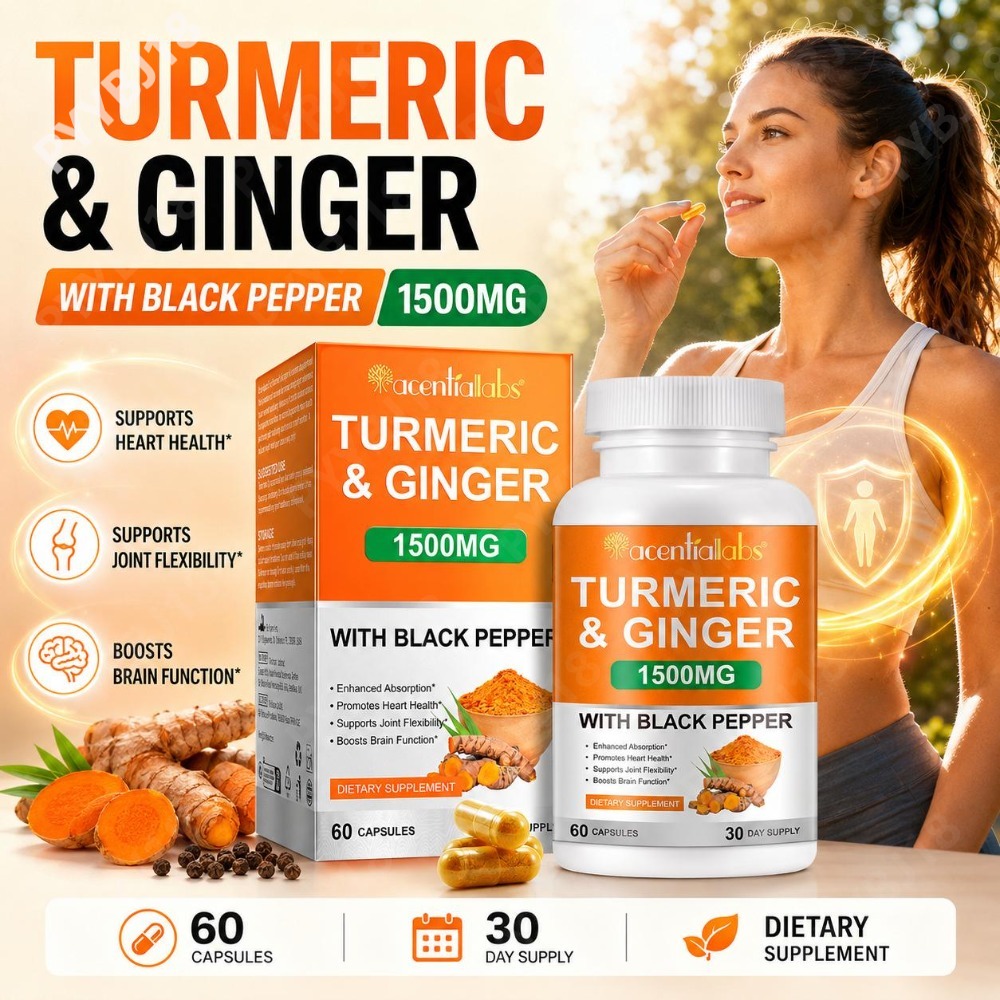 Turmeric & Ginger Capsules wit - Turmeric Curcumin Capsule ulasan dan harga