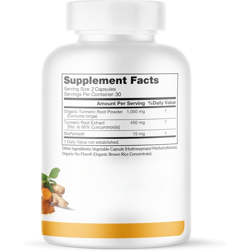 Turmeric Curcumin and BioPerin - Turmeric Curcumin Capsule ulasan dan harga